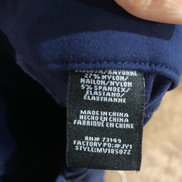 One 5 One Navy Fitted Pants Sz 12 - Picture 5 of 10